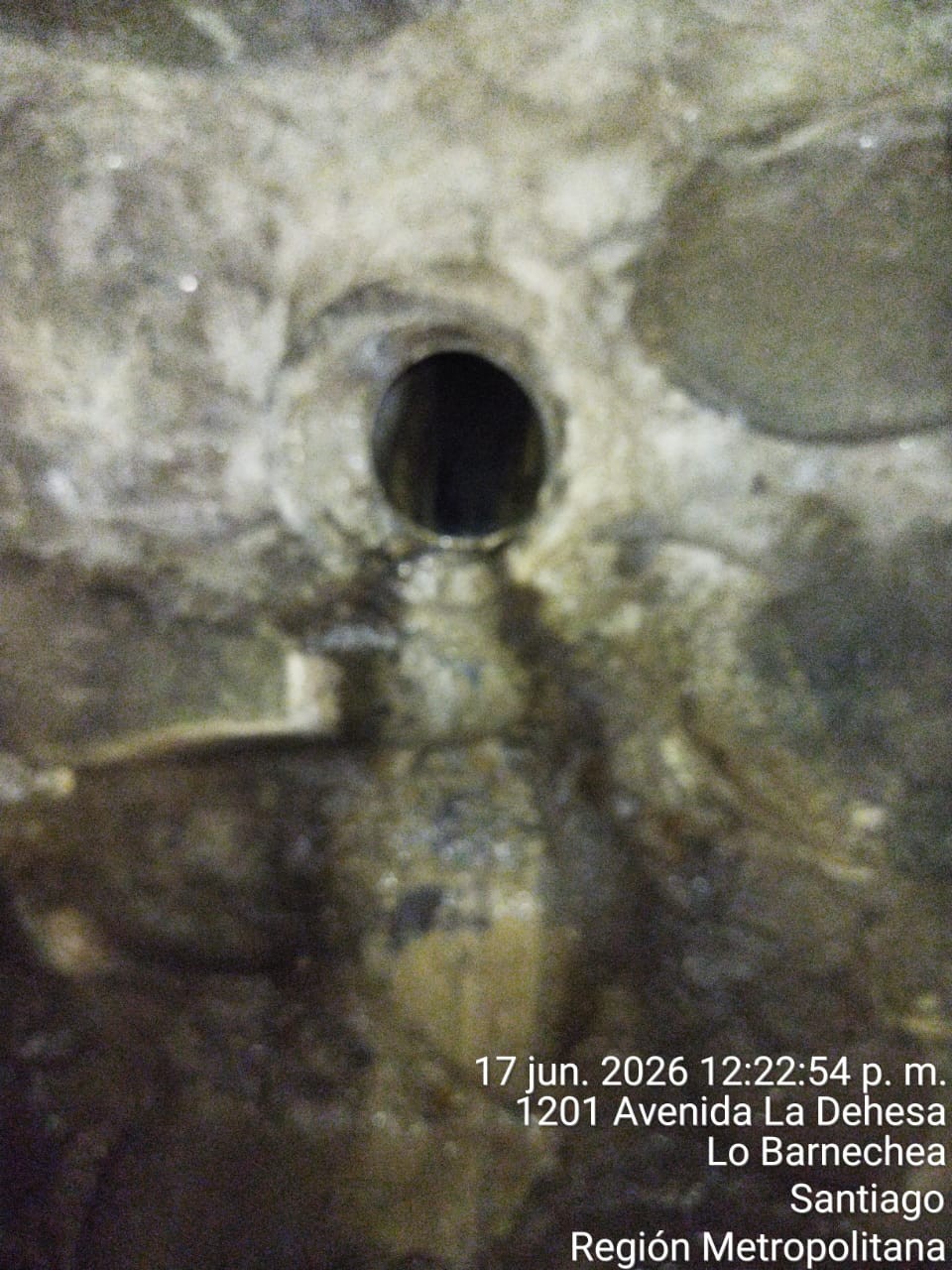 1201 Av. La Dehesa — interior del túnel: segunda tubería